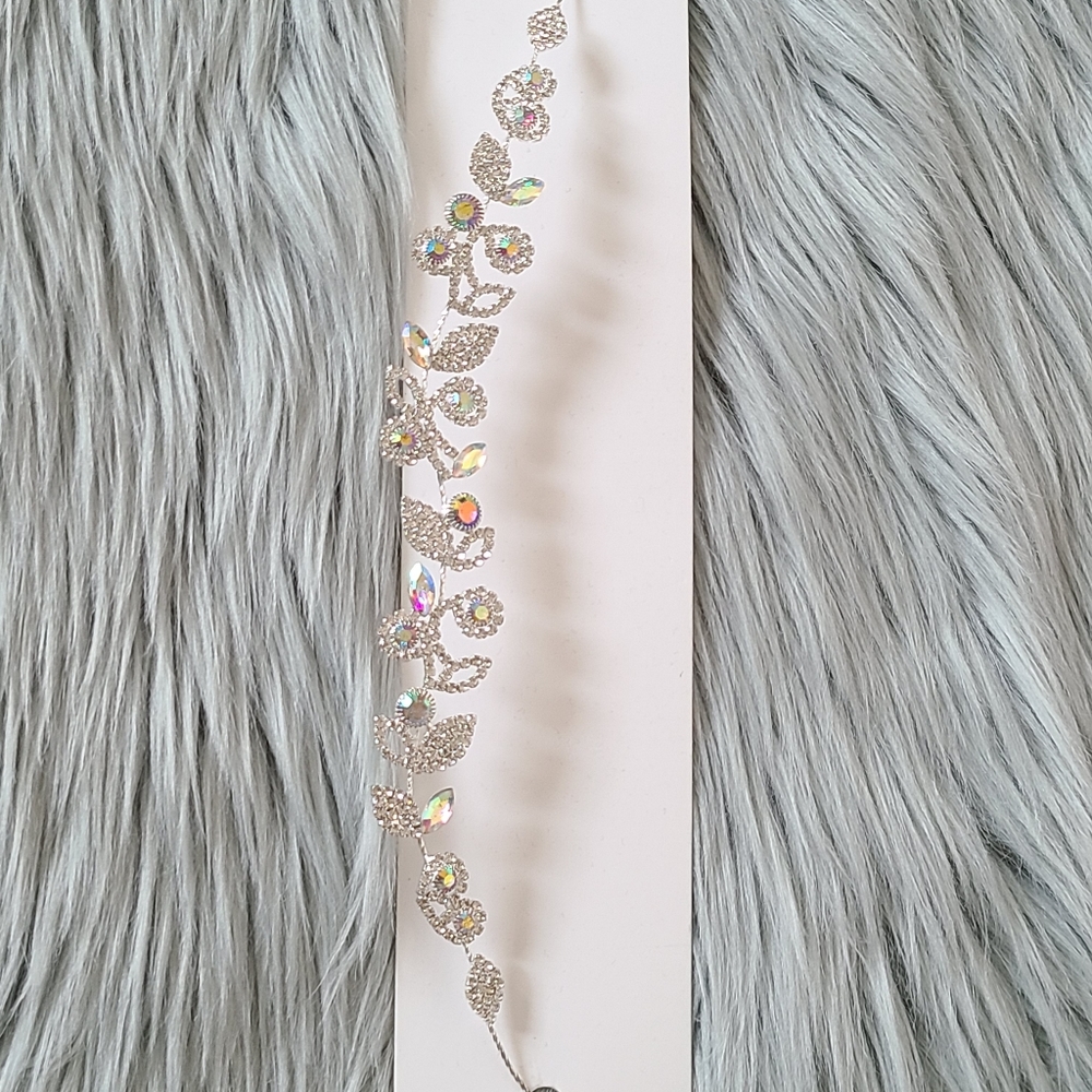 Rhinestone flowergirl headpiece